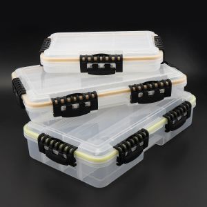 Zubehör große Kapazität eng wasserdichte Fischerei Tackle Box Fischhaken Köder Zubehör Accessoires Aufbewahrungsbox S M L 3 Größe Optional optional