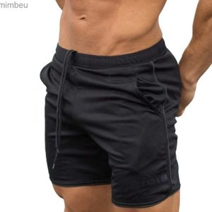 Men's Shorts Mens Sports Pants Training Bodybuilding Summer Shorts Workout Fitness Gym Short Pants Drstring Elastic Waist Running Men Pant 240227