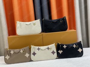 7A Designerväska axelväskor präglade enkel påse på bandväska handväska kvinnor messenger handväskor kedja axel crossbody väskor plånböcker krusningar på pochette handväska