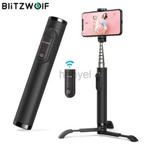 Selfie Monopés BlitzWolf BW-BS9 Mini Blue tooth Selfie Stick Monopé Tripé Tudo em Um Tripés Destacáveis Integrados Selfie Sticks para Iphone 24329