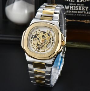 High quality Square designer watch Mechanical automation must watches men watch plated silver gold stainless steel wristwatches watch