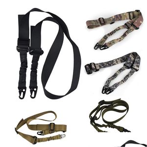 Tactical Sling Airsoft Strap Gun Lanyard Two Point Dual Outdoor Sports Army Hunting Rifle Shooting Paintball Gear No12-002 Drop Deli Dh61I