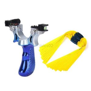 Hunting Slingshots Laser Slingshot With 10PCS Flat Rubber Band High Precision Fast Pressing Precision Infrared Shooting Outdoor Hunting Sling Shot YQ240226