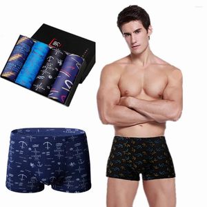 Underpants 4 PCS/lot Men's Boxer Soft Underwear Boxers Cuecas Made Of Modal L/XL/XXL/XXXL