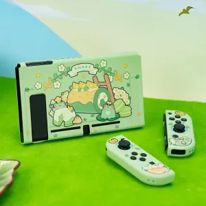 Cases Funda Nintendo Switch Cover Case Kawaii Cute Frog Green Dockable Protective Soft Shell For Switch Controller JoyCon Controller