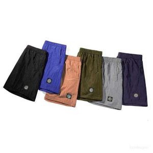 Designer Stone Herren-Shorts, lockere, lässige Metall-Nylon-5-Punkt-Shorts, schnell trocknende Herren-Strandhosen, DesignerJ9I0