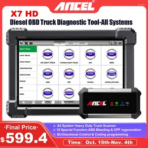 Heavy Duty Truck Diagnostic Tool TPMS DPF Regen ABS SAS ECU Oil Reset All System OBD2 Scanner 24V/12V Cars