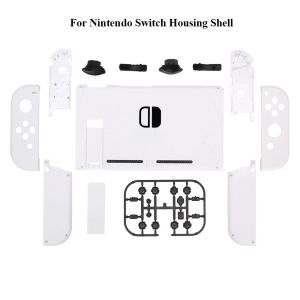 Casos clássico branco para nintendo switch joycons controlador substituição habitação caso escudo para ns switch quadro médio botões accessori