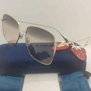 Sunglasses Frames Personality Oval Strawberry Heart Chain Shades Sunglasses For Women Brand Designer Fashion Summer Girls For Sun Glasses UV400