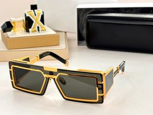 Дизайнерские солнцезащитные очки для мужчин и женщин Лето 130 Модные уличные подиумы в пляжном стиле BPS с защитой от ультрафиолета UV400 Ретро Популярные пластинчатые полнокадровые очки Случайная коробка