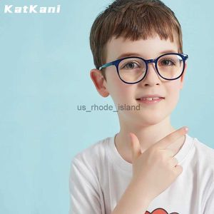 サングラスフレームKatkani Childrens Ultra-light Courfort Safety Silicone Glasses Frame Myopia and Hyperopia処方メガネフレームB5001