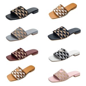 Damen-Designer-Slides, Hausschuhe, Herren-Plateau-Sandalen, klassische dreieckige Metallschnalle, Goldsplitter, durchsichtige Schuhe, flache Mule-Strandschuhe für Damen, mit Buchstaben bedruckter Slipper