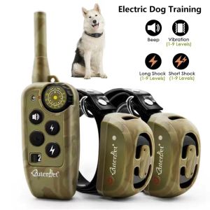 Odstraszające kołnierz treningowy psa Pet Pilot Control 2000 stóp Wodoodporne ładowanie kory Pet Stopper Dog Repeller Kontrola treningowa