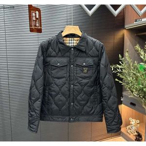 Black Designer Jacket Men Long TB Sleeve Warm Multiple Pockets Cotton-padded Jackets Mens Coat