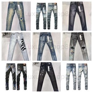 mens denim jeans black ripped pants fashion skinny broken style bike motorcycle rock revival jean 2024 28-40