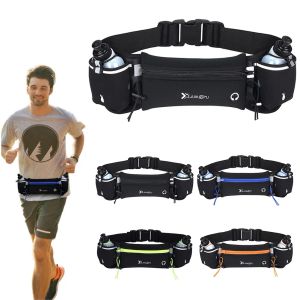 Beutel laufen Hydratation Taillenbeutel mit zwei Wasserflaschen Marathon Trail Running Taillenpack Sport Telefonhalter Fanny Pack Running Gürtel