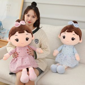 45 cm Kawaii Plush Girl Dolls z królikiem ucho miękkie nadziewane lalki piękne pluszowe zabawki