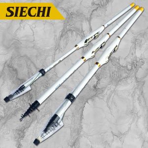 Ruten Hard Rock Rod High Carbon Fiber Teleskop Angelrute Hand Pole für hengelsport 2,7 M 3,6 M 4,5 M 5,4 M 6,3 M