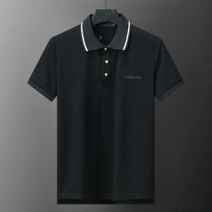 Erkek Polo Gömlek Tasarımcı Polos Gömlekler İçin Moda Odak Nakış Jamboider Jarter Küçük Arılar Baskı Desen Giysileri Tee Siyah ve Beyaz Erkek T Shirt#007