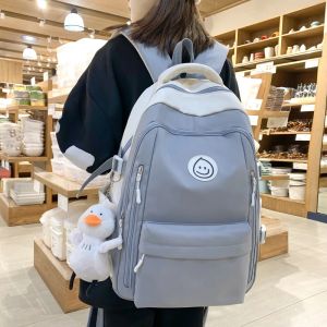 Taschen große weibliche süße College -Rucksack -Mädchen Reisebuchbuch Rucksack Nylon Fashion Ladies Freizeittasche Frauen Laptop Männer Schultaschen Schultaschen