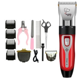 Clippers Professional Cat Dog Hair Clipper Grooming Kit Rechargeable Pet Hair Trimmer Shaver Set Pet Hair Cutting Machine LowNoise