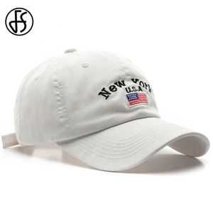 Bola Caps FS 2024 Bandeira dos EUA Bordado Mens Boné de Beisebol Preto e Branco Mulheres Quick Back Hip Hop Hat Sun Sunshade Dad Hat Bones Masculinos J240226