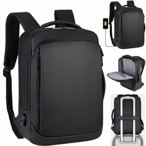 Worki Duffel Laptop plecak męski notebook biznesowy Waterproof Back Pack USB Torba ładowanie Travel Bagpack Anti Theft301o