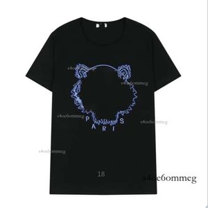 Kenzo T Shirt Top Quality Men Women Tshirts Womens Summer Street Apparel Short Sleeve Tiger Head Embroidery Letter Print Loose Fit Trend 586