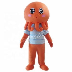 2024 Super Cute Big Head Octopus Mascot Costume Birthday Party Christmas Costume Ad Apparel Halloween Theme Clothing