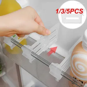 Kök lagring 1/3/5st kylskåpspartition utdragbar matställ plastdelare splint tillbehör