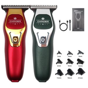 Trimmers Chaoer A97 Профессиональная мужская триммерная машина Mini Беспроводные волосы Clipper 0 мм бритая голова USB Зарядная машина