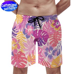 Pantaloni da spiaggia da uomo personalizzati con tasca non sbiadiscono, respirano comodi e non si formano facilmente pelucchi con coulisse design a rete sciolto casual pelle pesca 170 g Rosa