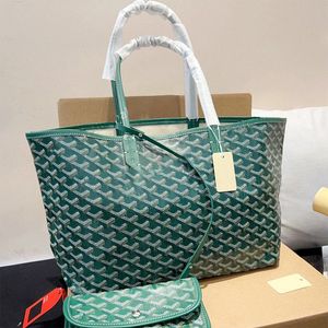 Tasarımcı Çanta Moda Çanta Tote Totes Cüzdan Deri Messenger Omuz Taşıma Çanak Çantası Kadın Çantalar Büyük Kapasite Kompozit Alışveriş Yeşil Siyah P D0R8#