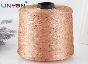 500g paillette yarn Sequins wool needle Natural beads lace tie a knot yarn for hand knitting crochet thread line sweater ZL50 20091459757