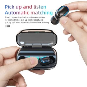 Nowe T11 Bluetooth Słuchawki TWS5.0 z funkcją zasilania banku w uchu Niewidzialny sport biznesowy