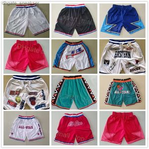 S Jerseys Men Starall Basketball Shorts Sport Hippop Wear Sweatpants Drawstring Elastic Waist Pant Black White Blue Green Red Team Color Al MECN