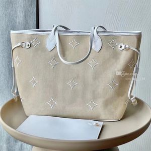 luxury tote bag beach bag designer women's handbag MM Totes Leather Large capacity shoulder shopping bag clutch wallet Beach handbags