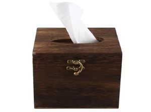 Tissue Boxes Napkins Wood Box Napkin Cover Home El Pub Cafe Car Paper Holder Case9217496