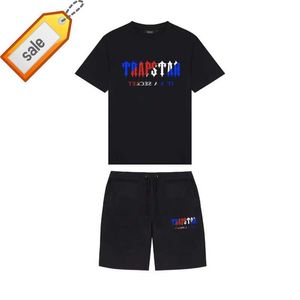 Erkekler Tişörtler Erkek Tişört Tasarımcı Trailsuit Erkek Tapan Track Takım Takımlar Erkekler Tshirt Adam Kadın Giysileri Kısa Kollu Trapstarf T-Shirt