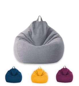 New Classic Bean Bag Divano Sedie Copertura Lazy Lounger Bean Bag Storage Chair Covers Soggiorno in tinta unita6096028