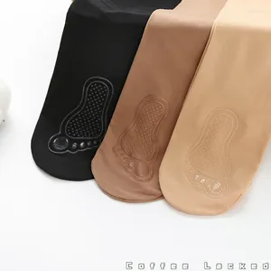 Meias femininas plus size chubby beleza simples estilo casual meia-calça antiderrapante com silicone na sola dos pés coxa cintura alta meia apertada