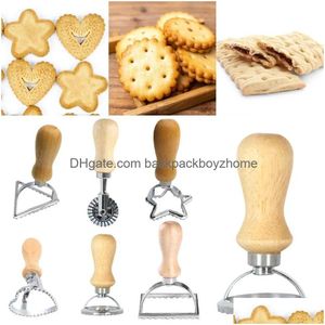 Baking & Pastry Tools Home Ravioli Cutter Set Pasta Press Kitchen Attachment Kit Maker Mold Tool Stamp Pastry Wheel Cake Gg0531 Drop D Dhml1