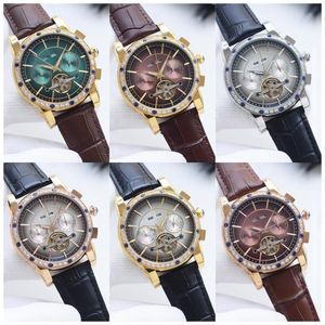 Lyxvarumärke Mekaniska herrklockor Sapphire Mirror Watch Master Quality Waterproof Fashion Glamour Tre timmars Dial Men's Watch 42mm