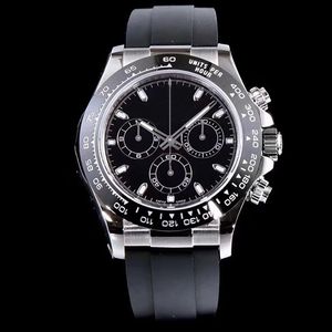 Mens Watch Super Quality CAL.4130 Movement 40mm 116519 Rubber Bands Watches Ceramic Mechanical Automatic Men's Wristwatches