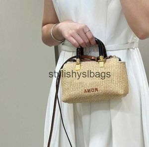 Totes Designer Weave Pillow Bag Handbag Straw Bags Axel Classic Letters Pouch Leather Beach Top Quality Walletsh24227