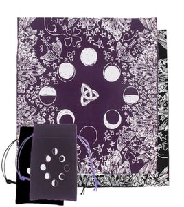Velvet Tarot Tablecloth With Bag Witch Divination Moon Phases Lover Altar Cloth Y4UB Other Golf Products1520644