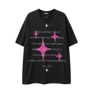 High Street Hot Diamond Letters Digital Simples Impressão Personalizada Solta e Confortável Camiseta de Manga Curta para Casal