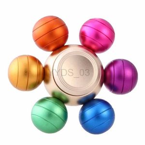 Fingle Toys Fidget Metal Rainbow Hand Spinner Cool EDC gadżety dekompresyjne Odprężanie Zabawki Lęcz Lęk Anty estres y ansiedad yq240227