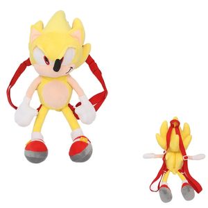 Anime 45CM sonic Hedgehog Stark Book Backpack Plush toys wholesale and retails