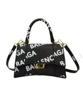Yeni moda tasarımcı çantaları küçük mini kum saati kılıfları kadın çanta alışveriş alışveriş cüzdanlar cüzdan l lüks pu deri harf b logo ile
